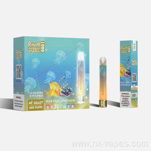 RandM Dazzle 1000 Led Disposable Vape Pod Device